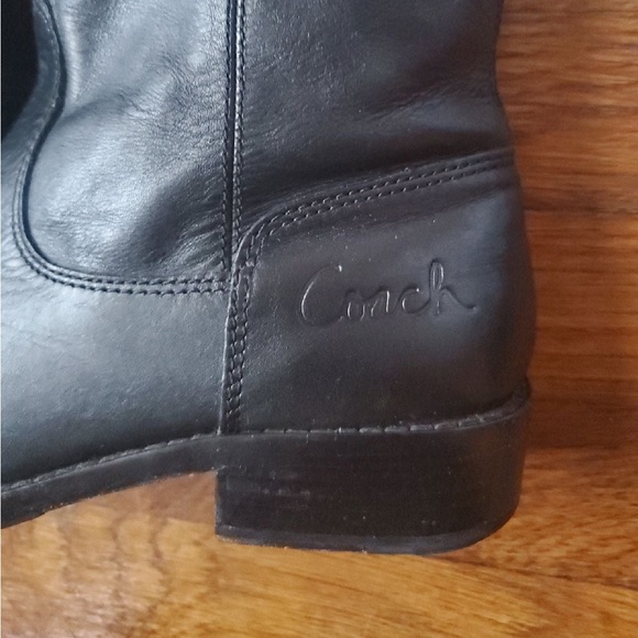 Coach 'Joele' Knee High Leather Riding Boots - Picture 6 of 8